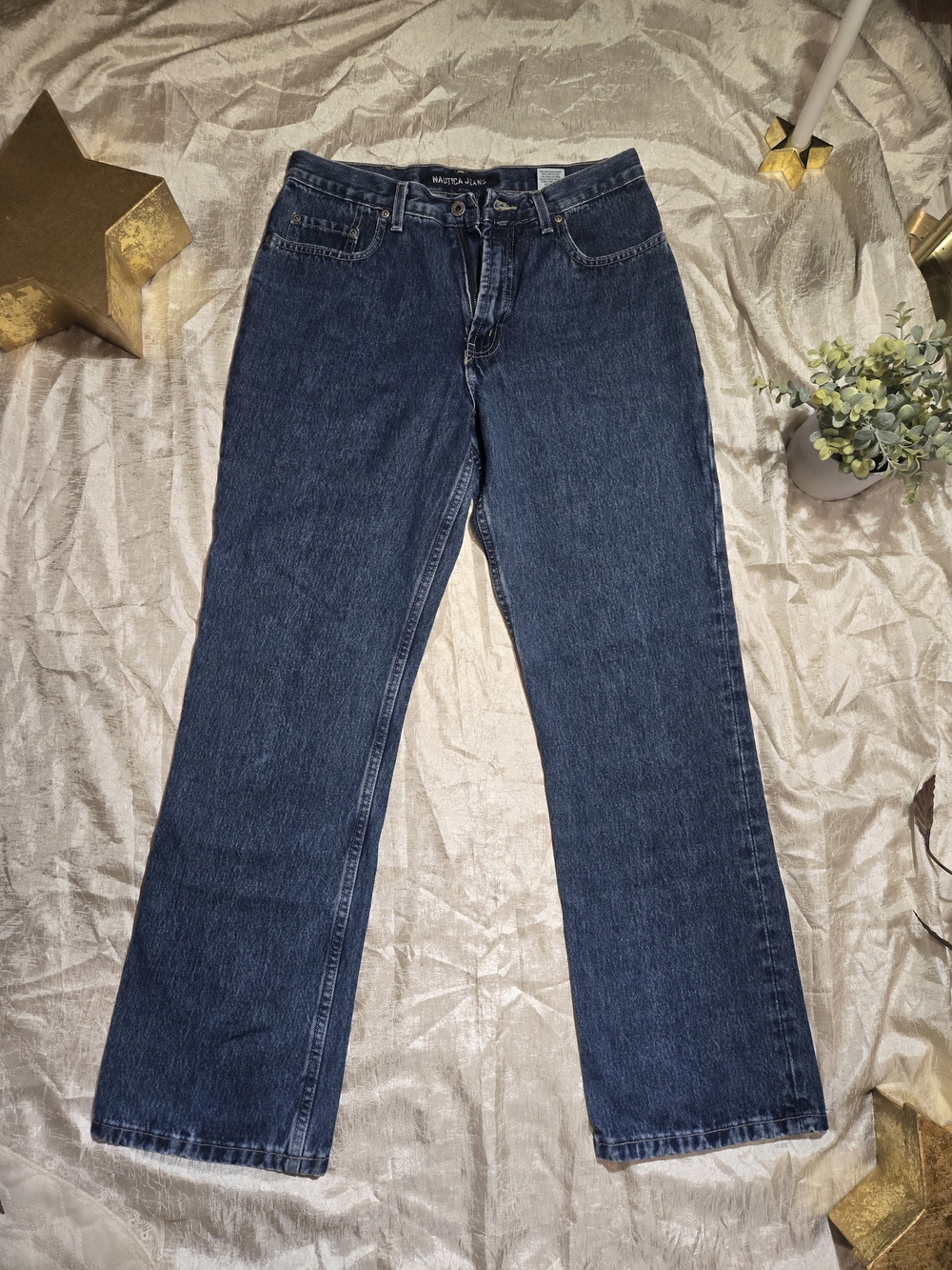 Nautica Women's Dark Indigo Straight-Leg Jeans